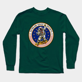 skater astronaut Long Sleeve T-Shirt